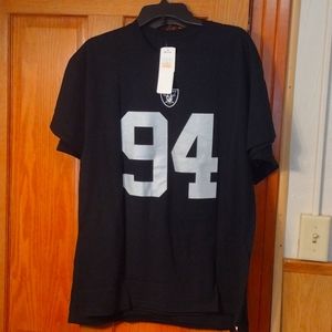 NFL Raiders T-shirt Tags On